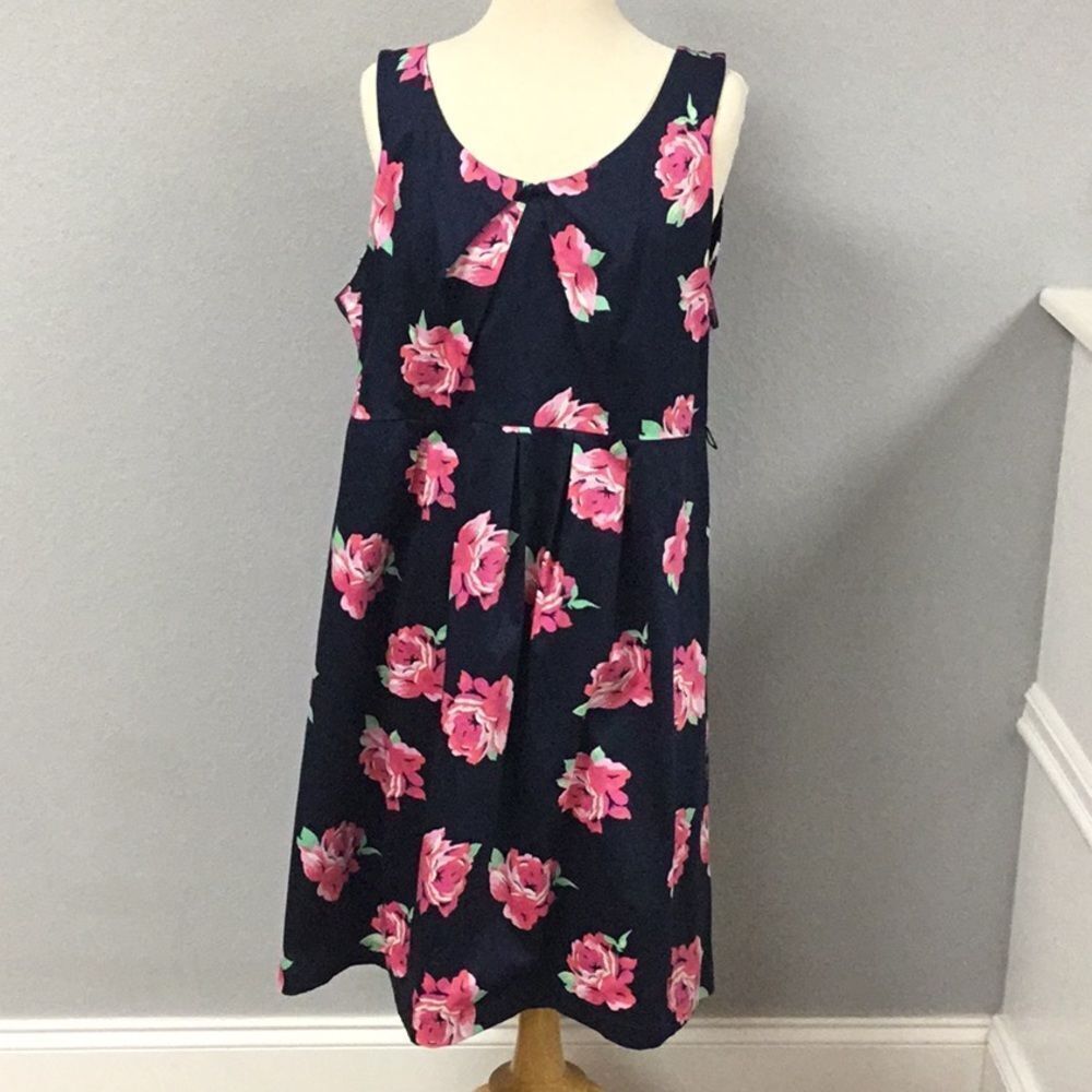 Motherhood Maternity Blue Floral Dress‎ Size XL